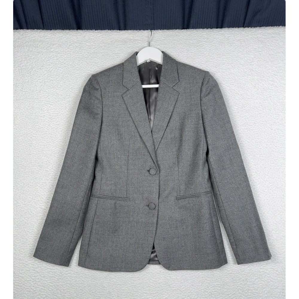 HELMUT LANG Blazer Jacket Women's Gray Wool - Size 00